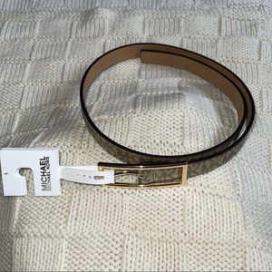 Michael Kors Logo Print Belt